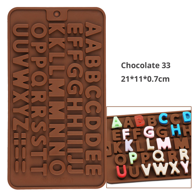 Silikonowa tabliczka czekolady - Forma silikonowa do dekoracji ciast czekoladowych - Narzędzie do pieczenia i formowanie cukierków - Mold DIY 2021 - Wianko - 10