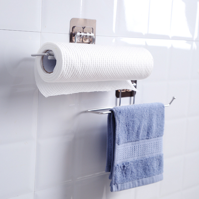Uchwyt na papier toaletowy wieszak na ręczniki ściankowy - Wianko - 7