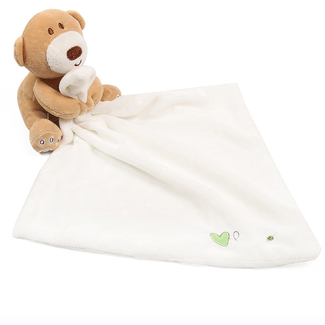 Aksamitny śliniaczek dziecięcy z uspokajającym ręcznikiem Bebe Smock Burp Blankie, wzór: królik - Wianko - 8