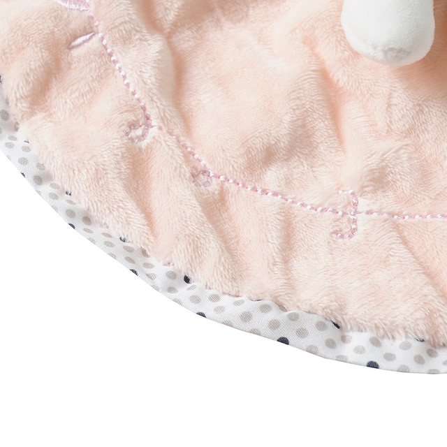 Aksamitny śliniaczek dziecięcy z uspokajającym ręcznikiem Bebe Smock Burp Blankie, wzór: królik - Wianko - 5