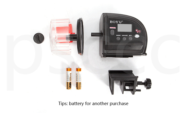 Automatyczny podajnik karmy dla ryb BOYU ZW-82 - elektryczny zegar, akcesoria do akwarium, karmienie ryb - Wianko - 7