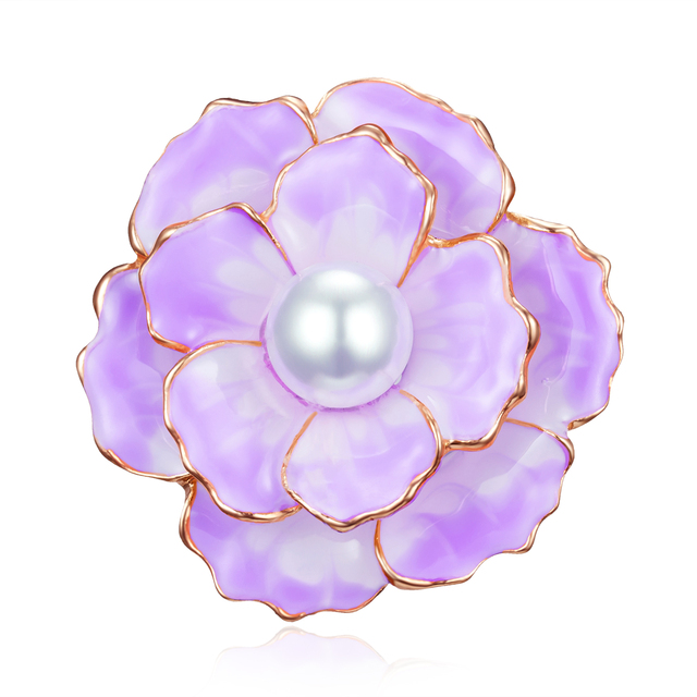 Elegancka broszka Rinhoo z kolorową emalią, w formie daisy, z rhinestonem - Wianko - 115