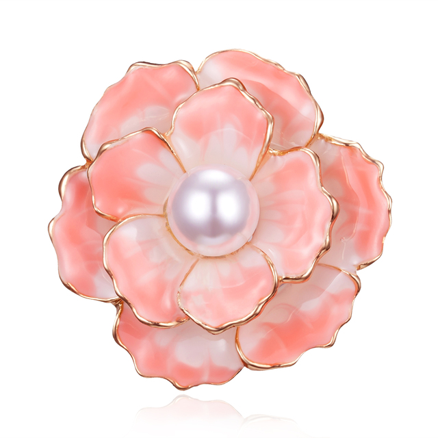 Elegancka broszka Rinhoo z kolorową emalią, w formie daisy, z rhinestonem - Wianko - 110