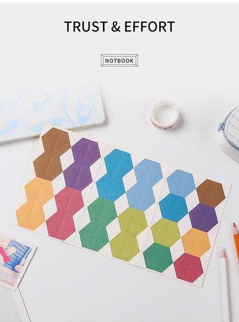 48 kolorowych samoprzylepnych kartek indeksowych do Scrapbookingu - zestaw dekoracji DIY - Wianko - 18