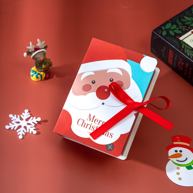 10 sztuk pudełko na prezent świąteczny - święty Mikołaj cukierków i ciasta - Wianko - 15