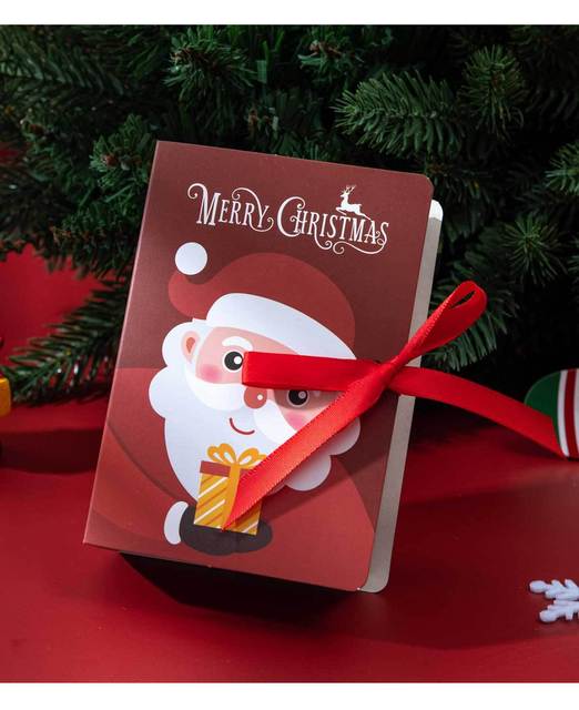 10 sztuk pudełko na prezent świąteczny - święty Mikołaj cukierków i ciasta - Wianko - 20