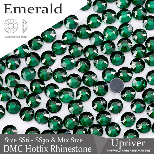 Kryształ górski Strass szkło Emerald SS6-SS30 DMC mix rozmiary - Wianko - 2