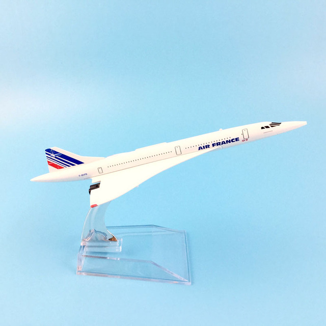 Model samolotu Concorde Air France 16cm - francuskie linie lotnicze dla dzieci - kolekcja ornamentów - Wianko - 3