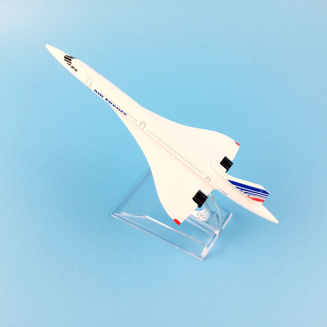 Model samolotu Concorde Air France 16cm - francuskie linie lotnicze dla dzieci - kolekcja ornamentów - Wianko - 4