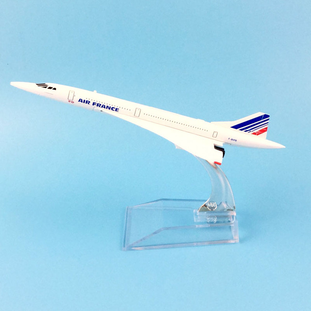 Model samolotu Concorde Air France 16cm - francuskie linie lotnicze dla dzieci - kolekcja ornamentów - Wianko - 2