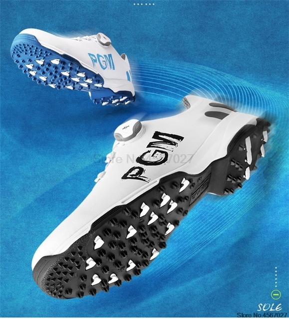 New Arrival Pgm buty golfowe mężczyźni trampki sportowe wodoodporne oddychające buty Golf obrotowe profesjonalne obuwie D0470 - Wianko - 4