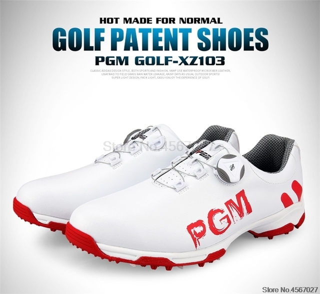 New Arrival Pgm buty golfowe mężczyźni trampki sportowe wodoodporne oddychające buty Golf obrotowe profesjonalne obuwie D0470 - Wianko - 10