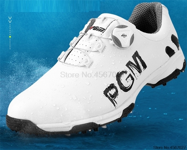 New Arrival Pgm buty golfowe mężczyźni trampki sportowe wodoodporne oddychające buty Golf obrotowe profesjonalne obuwie D0470 - Wianko - 5