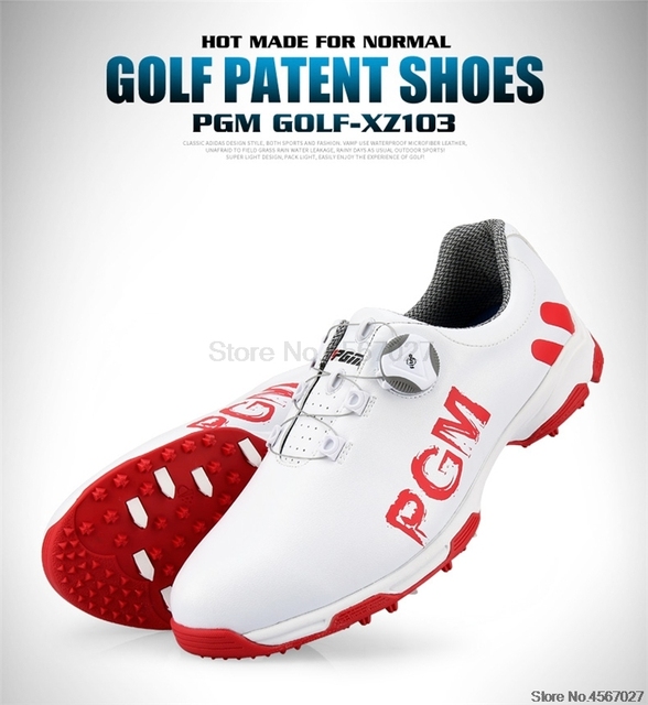 New Arrival Pgm buty golfowe mężczyźni trampki sportowe wodoodporne oddychające buty Golf obrotowe profesjonalne obuwie D0470 - Wianko - 6