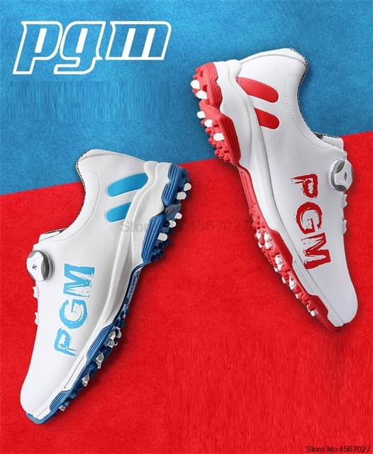 New Arrival Pgm buty golfowe mężczyźni trampki sportowe wodoodporne oddychające buty Golf obrotowe profesjonalne obuwie D0470 - Wianko - 3
