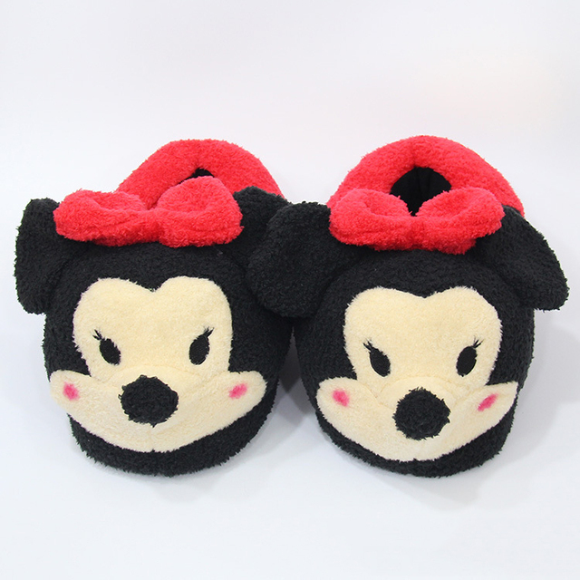 Myszka Miki Disney - pluszowe kapcie dla dzieci Minnie, utrzymujące ciepło w domu, idealne na zimę - Wianko - 9