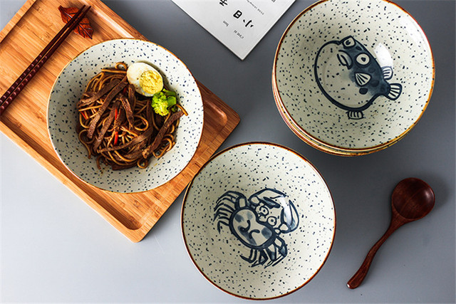 Miseczka domowa do ryżu, makaronu, zupy, deserów - retro koreański styl, ceramiczna zastawa stołowa - Wianko - 11