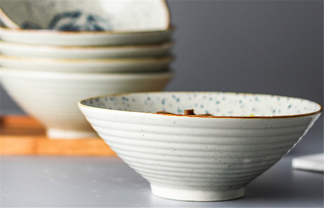 Miseczka domowa do ryżu, makaronu, zupy, deserów - retro koreański styl, ceramiczna zastawa stołowa - Wianko - 13