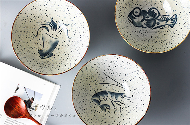Miseczka domowa do ryżu, makaronu, zupy, deserów - retro koreański styl, ceramiczna zastawa stołowa - Wianko - 12