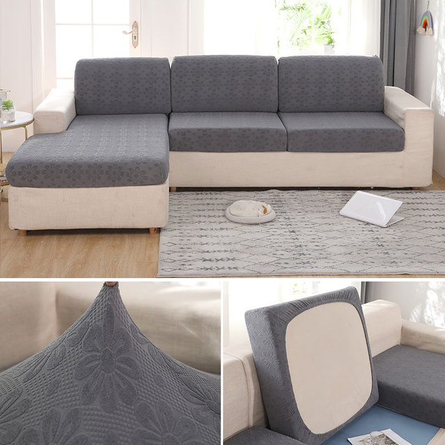 Nowy pokrowiec na sofę z pluszu, wysokiej elastyczności, kolor stały, półpokrywa, design narzuty, 2021 - Wianko - 8