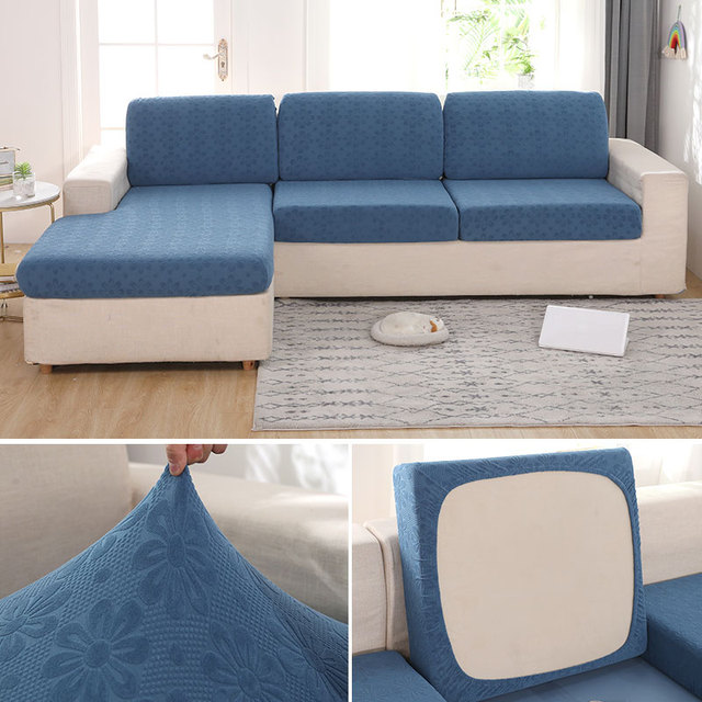 Nowy pokrowiec na sofę z pluszu, wysokiej elastyczności, kolor stały, półpokrywa, design narzuty, 2021 - Wianko - 5