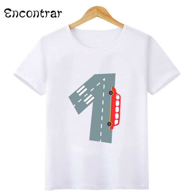 Koszulka dla chłopca z różnymi nadrukami samochodów na urodziny: 1-10 lat - Wianko - 4