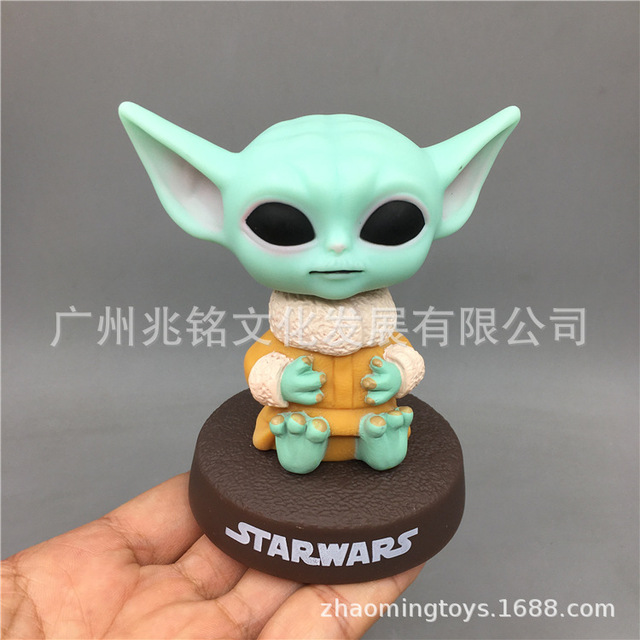 Lalka Bobblehead Yoda z serii Disney anime Mandalorian dla fanów samochodów - prezenty dla mężczyzn i kobiety, idealne na urodziny i święta - Wianko - 34