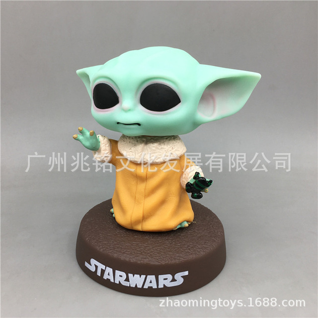 Lalka Bobblehead Yoda z serii Disney anime Mandalorian dla fanów samochodów - prezenty dla mężczyzn i kobiety, idealne na urodziny i święta - Wianko - 23