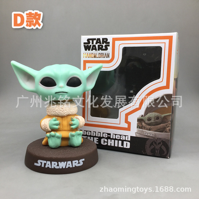 Lalka Bobblehead Yoda z serii Disney anime Mandalorian dla fanów samochodów - prezenty dla mężczyzn i kobiety, idealne na urodziny i święta - Wianko - 7