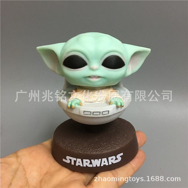 Lalka Bobblehead Yoda z serii Disney anime Mandalorian dla fanów samochodów - prezenty dla mężczyzn i kobiety, idealne na urodziny i święta - Wianko - 14