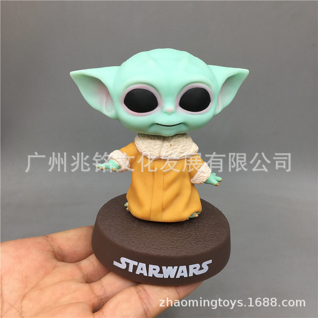 Lalka Bobblehead Yoda z serii Disney anime Mandalorian dla fanów samochodów - prezenty dla mężczyzn i kobiety, idealne na urodziny i święta - Wianko - 33