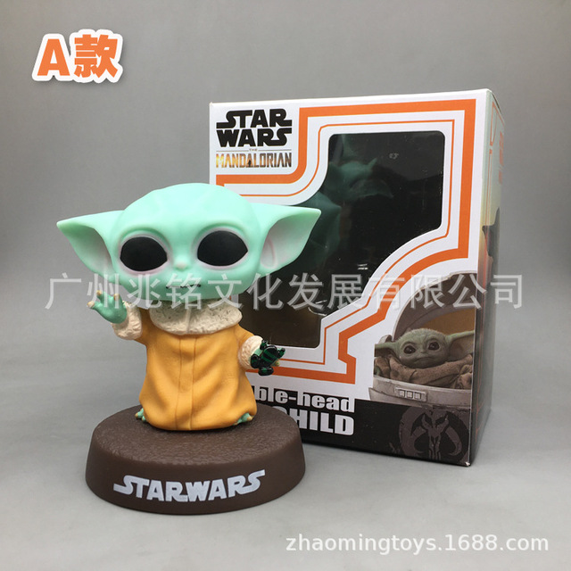 Lalka Bobblehead Yoda z serii Disney anime Mandalorian dla fanów samochodów - prezenty dla mężczyzn i kobiety, idealne na urodziny i święta - Wianko - 4