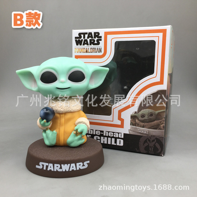 Lalka Bobblehead Yoda z serii Disney anime Mandalorian dla fanów samochodów - prezenty dla mężczyzn i kobiety, idealne na urodziny i święta - Wianko - 5