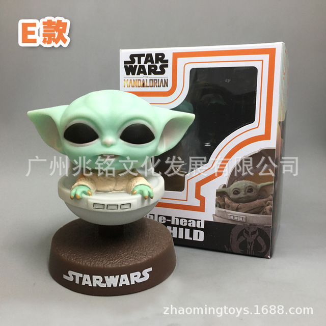 Lalka Bobblehead Yoda z serii Disney anime Mandalorian dla fanów samochodów - prezenty dla mężczyzn i kobiety, idealne na urodziny i święta - Wianko - 8