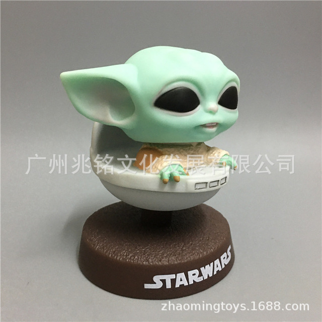 Lalka Bobblehead Yoda z serii Disney anime Mandalorian dla fanów samochodów - prezenty dla mężczyzn i kobiety, idealne na urodziny i święta - Wianko - 13