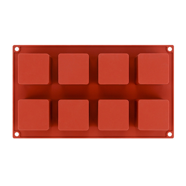 Forma do ciasta DIY Handmade - 8/15 wnęk kwadratowych, kostka Rubika, do pieczenia ciasta i czekolady - Wianko - 2