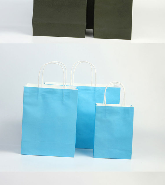 Torbki papierowe na prezenty, imprezy i zakupy - 20 sztuk, brązowe z uchwytami, 100% papieru do recyklingu - Wianko - 8