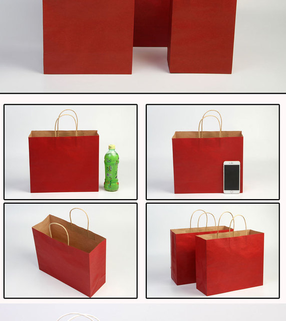Torbki papierowe na prezenty, imprezy i zakupy - 20 sztuk, brązowe z uchwytami, 100% papieru do recyklingu - Wianko - 6