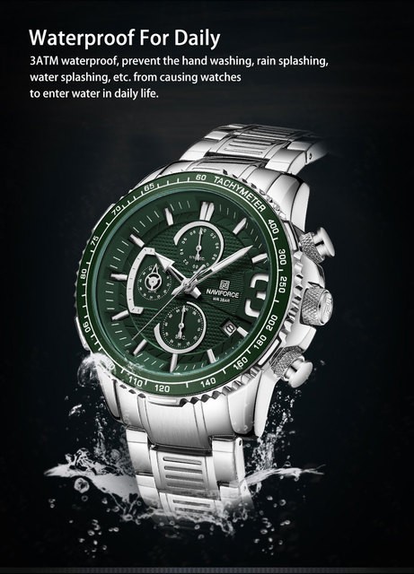 NAVIFORCE Luksusowy zegarek męski wielofunkcyjny zegarek kwarcowy wojskowy wodoodporny - Wianko - 6