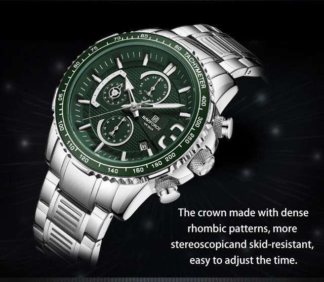 NAVIFORCE Luksusowy zegarek męski wielofunkcyjny zegarek kwarcowy wojskowy wodoodporny - Wianko - 8