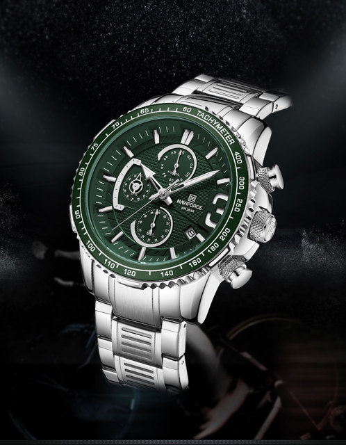 NAVIFORCE Luksusowy zegarek męski wielofunkcyjny zegarek kwarcowy wojskowy wodoodporny - Wianko - 1
