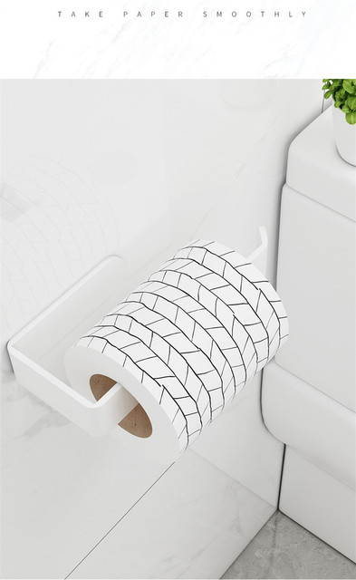 Uchwyt ścienny na papier toaletowy i ręcznik, półka na akcesoria łazienkowe - Wianko - 9