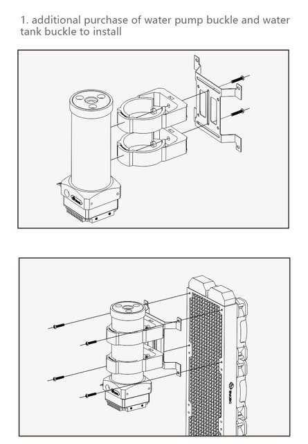 Pompa combo Bykski 10W DDC z zbiornikiem - 3800 obr./min, 3m podnoszenia przepływu, 300L/H - Wianko - 24