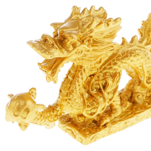 Figurka Chińskiego Smoka Feng Shui - Dekoracja domowa przyciągająca bogactwo i powodzenia - Wianko - 4