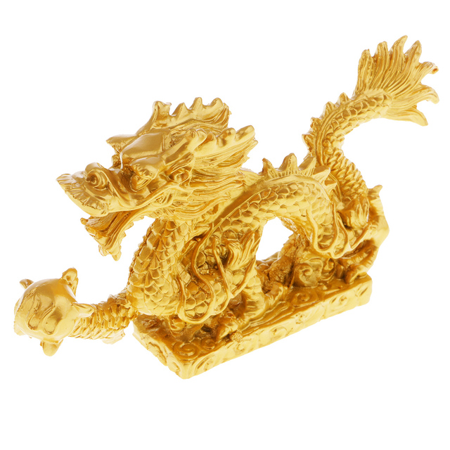 Figurka Chińskiego Smoka Feng Shui - Dekoracja domowa przyciągająca bogactwo i powodzenia - Wianko - 2