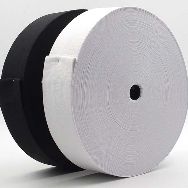 Białe czarne opaski elastyczne Nylon 20-50 mm - do szycia odzieży - Wianko - 5