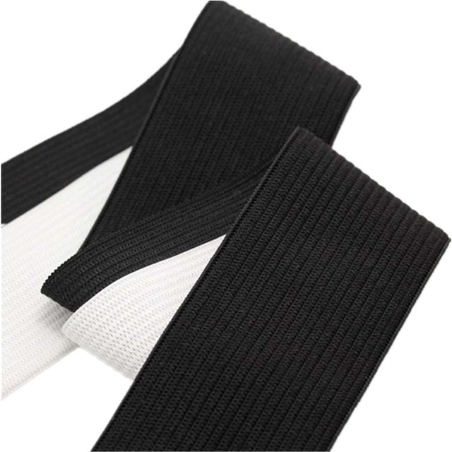 Białe czarne opaski elastyczne Nylon 20-50 mm - do szycia odzieży - Wianko - 6
