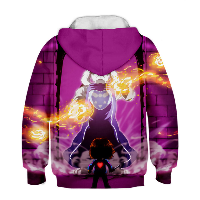 Bluza dziecięca Undertale z 3D nadrukami Harajuku o rozmiarze Pus - Wianko - 8