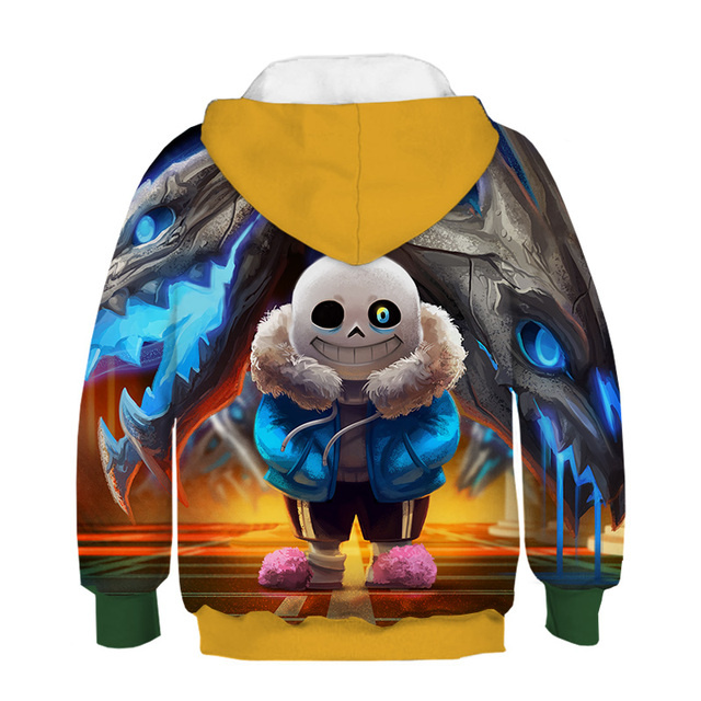 Bluza dziecięca Undertale z 3D nadrukami Harajuku o rozmiarze Pus - Wianko - 29