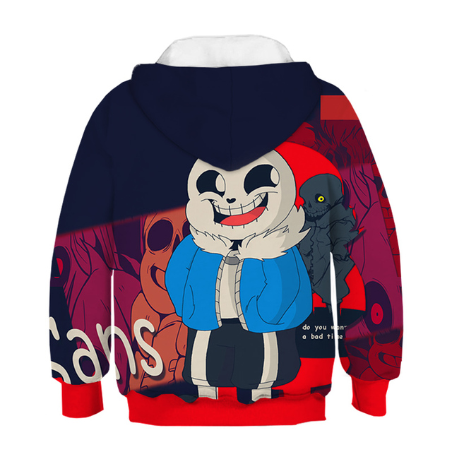 Bluza dziecięca Undertale z 3D nadrukami Harajuku o rozmiarze Pus - Wianko - 27